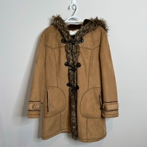 Waterproof Vintage Women’s Winter Faux Suede Coat